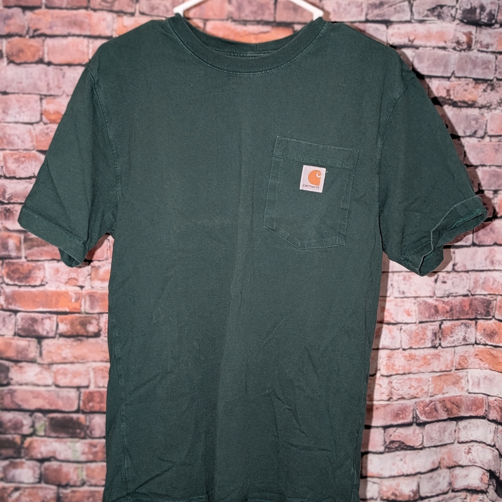 Carhartt Men's Green Pocket T-Shirt
